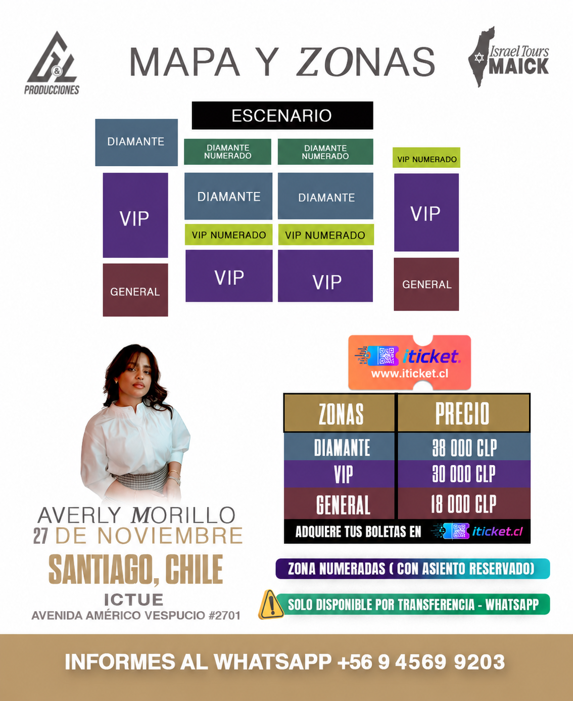 AVERLY MORILLO EN SANTIAGO